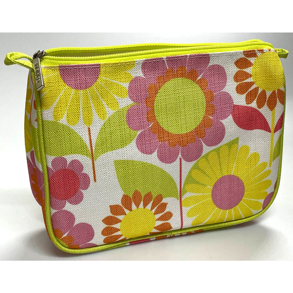 Brand New Clinique Floral Makeup Bag / Makeup Pouch / Cosmetic Bag - Picture 3 of 8